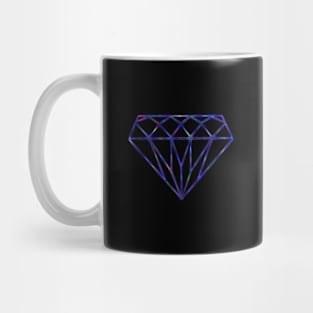 Blue, Purple, Orange And Green Diamond Mug